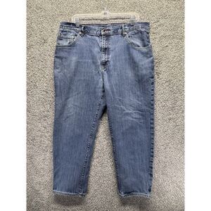 Raleigh Denim Jeans‎ Graham Men's 38X27 Blue Wash Denim Stretch Short Capri Cut